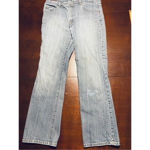 Womens Chicos Platinum Blue Denim Jeans Size 2 (12)